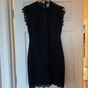 Cece mini black lace dress size 4